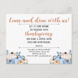 Erntedank-Einladung-Skripte-Pumpkin-Patch Postkarte