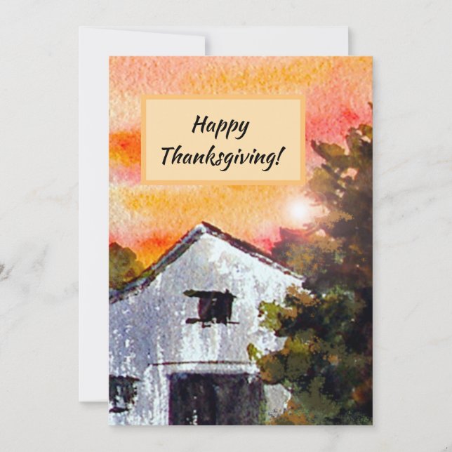 Erntedank-Einladungskarte Mitteilungskarte (Vorderseite)