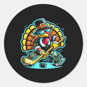 Erntedank Eishockey Türkei Tag Herbst Runder Aufkleber