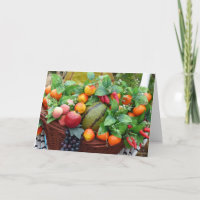 Erntedank-Ernte-Frucht-Korb-Karte