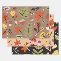 Erntedank Ernte Graphic Herbst Blätter 3-teilig