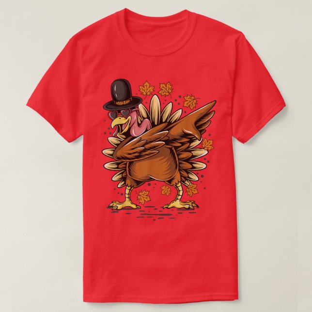 Erntedank Erntedank Dabbing Dab Tanz Türkei T-Shirt (Design vorne)
