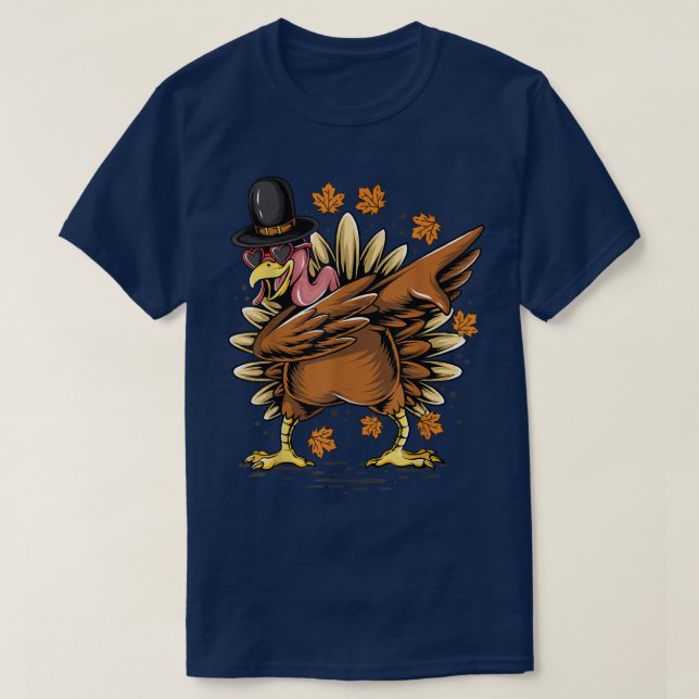 Erntedank Erntedank Dabbing Dab Tanz Türkei T-Shirt (Design vorne)