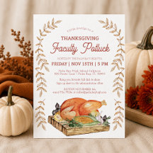Erntedank Faculty Potluck Invite