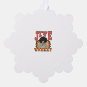 Erntedank & Fall Apparel, Jive Türkei - Retro 1 Ornament Karte
