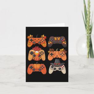 Erntedank Fall Gaming Controller Türkei Funny Karte
