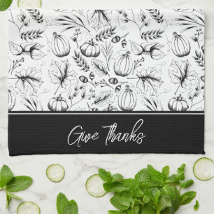 Erntedank Fall Harvest Danke Geschirrtuch