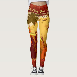 Erntedank Fall Leggings IHREN NAMEN