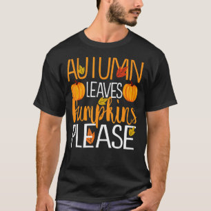 Erntedank Fall Mama Herbstleaves und Pumpkin P T-Shirt
