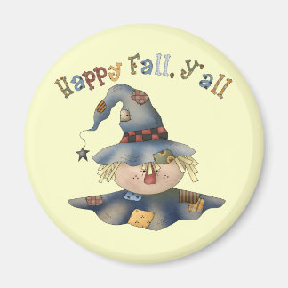 Erntedank Fall Round Magnet
