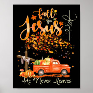 Erntedank Familie Herbst Christliche Hallowee Poster