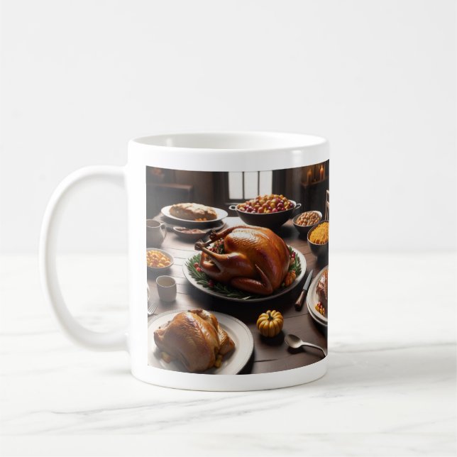 (Erntedank & Familie III) Klassische Tasse, 11 oz Kaffeetasse (Links)