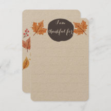 Erntedank-Familientabelle| Dankbare Liste