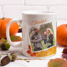 Erntedank Family Foto Elegant Dankbar gesegnet Kaffeetasse