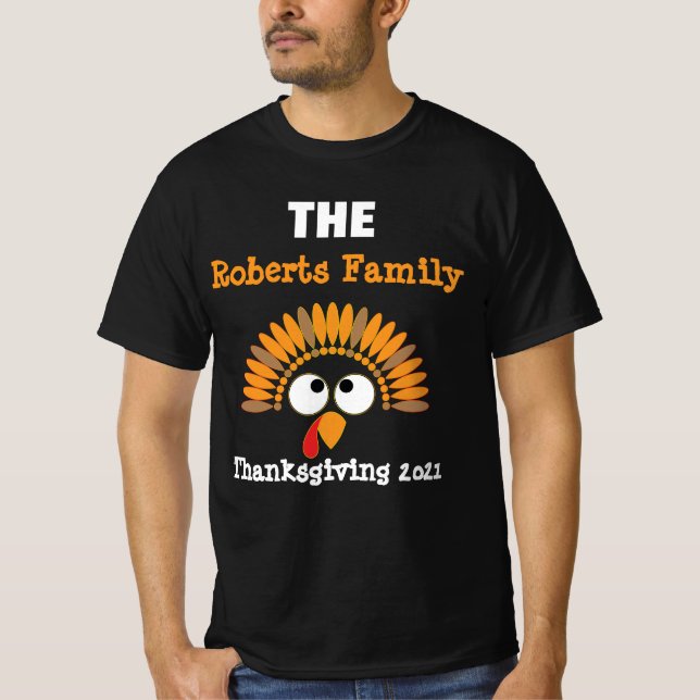 Erntedank Family Wiedersehen - farbenfrohe Matchi T-Shirt (Vorderseite)