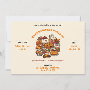 Erntedank Feast Potluck Einladung