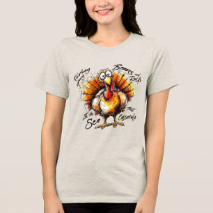 Erntedank-Feet-Mode Tri-Blend Shirt