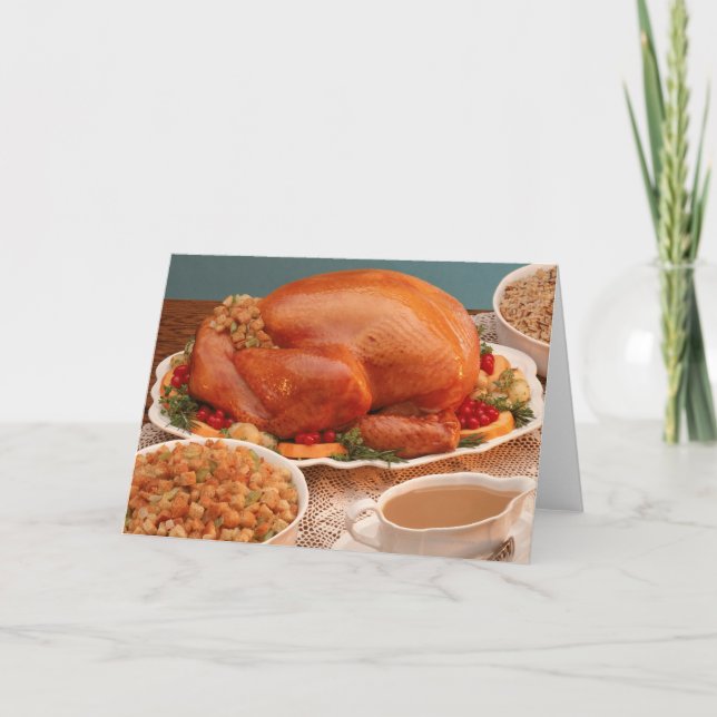 Erntedank Feiertagskarte (Vorderseite)
