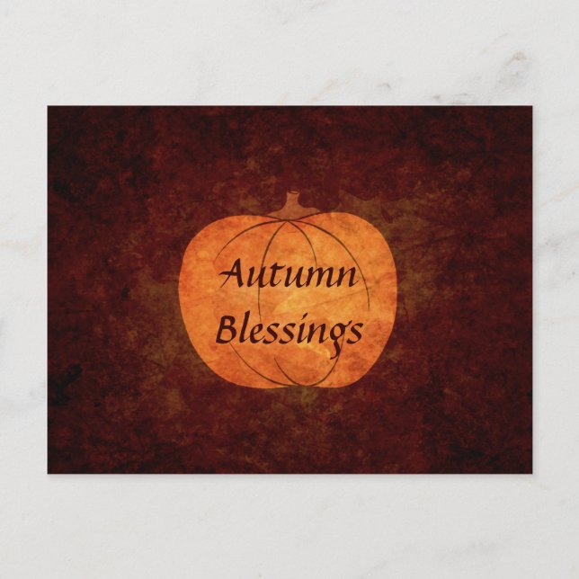 Erntedank Feiertagspostkarte (Vorderseite)