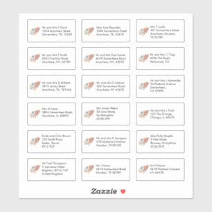 Erntedank Food 18 individuelle Namensadressen Aufkleber