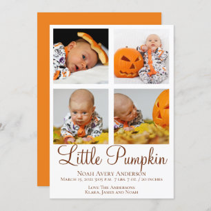 Erntedank Foto Geburtsankündigung Einladung