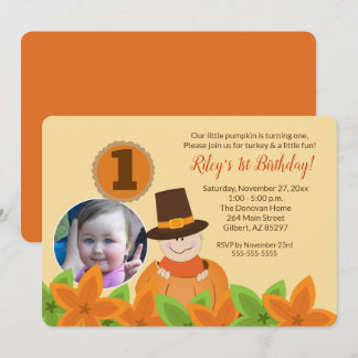 Erntedank Foto Geburtstagsvorlage jedes Alter Einladung