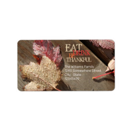 Erntedank-Fotografie im Herbst Adressaufkleber