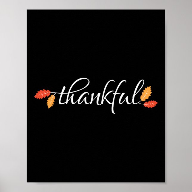 Erntedank Frauen Männer Glücklicher Herbst Poster (Vorne)