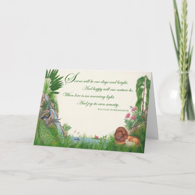 Erntedank ~ friedliche Königreich-Gruß-Karten Feiertagskarte (Vorderseite)