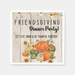 Erntedank Friendsgiving Cocktail Napkins Serviette