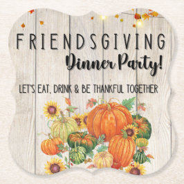 Erntedank Friendsgiving Cocktail Napkins Untersetzer