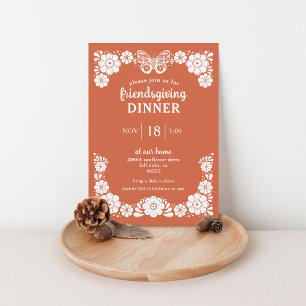 Erntedank Friendsgiving Dinner Party Einladung