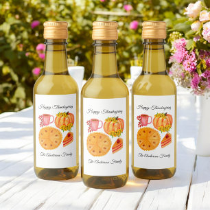 Erntedank Friendsgiving Pumpkin GewürzLatte Weinetikett