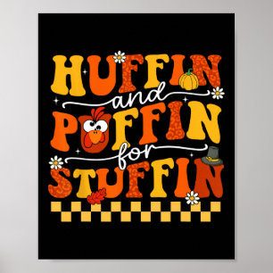 Erntedank führen Trot Huffin und Puffin für die Tü Poster