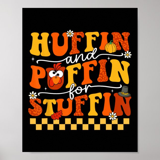 Erntedank führen Trot Huffin und Puffin für die Tü Poster (Vorne)