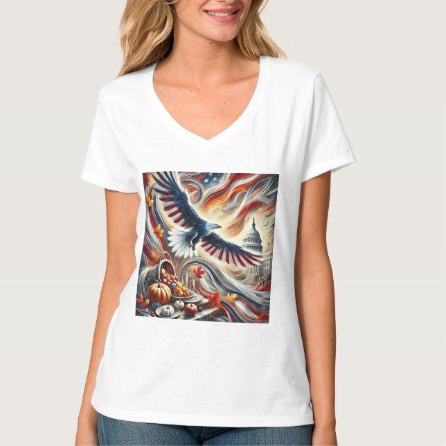 Erntedank für Feiertage T-Shirt (Vorderseite)