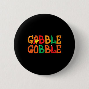Erntedank für Frauen Türkei Tag Gobbl Gobbl Button