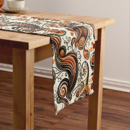 Erntedank für Herbst-Wirbel Kurzer Tischläufer