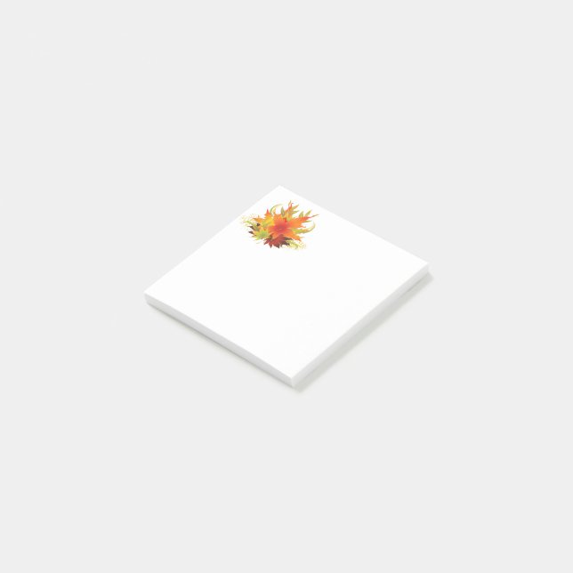 Erntedank für Herbstausgänge Post-it Klebezettel (angewinkelt)