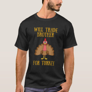 Erntedank für Kinder wird Bruder für Turke handeln T-Shirt