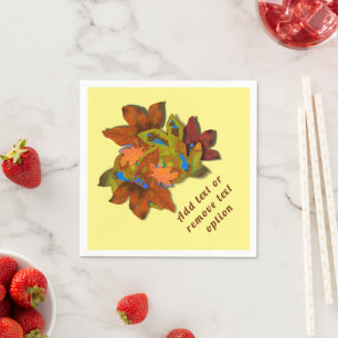 Erntedank für kreative Herbstlaube Serviette