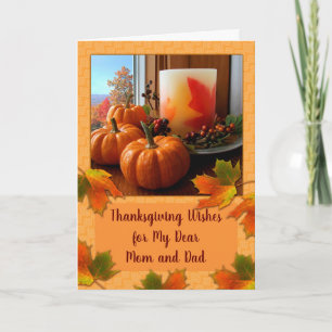 Erntedank für Mama und Vater Stillleben            Karte