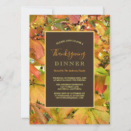 Erntedank für wild lebende Blätter Einladung