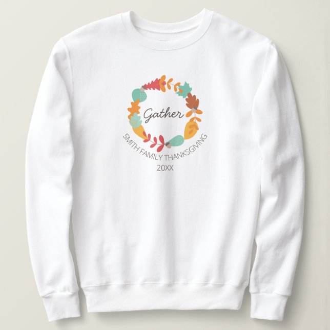 Erntedank Gather Family Sweatshirt (Design vorne)
