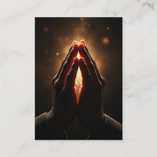 Erntedank Gebet - Philippinen 4:6-7 KJV-Karte Visitenkarte (Vorderseite)