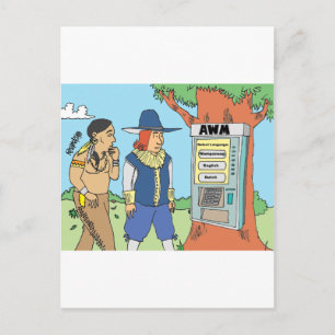 Erntedank/Geldautomat/FINANZIELL/BANKER-Geschenke Feiertagspostkarte