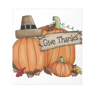 Erntedank gibt Dank Notizblock