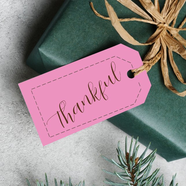 Erntedank Gifts Individuelle Name Minimalistisch Geschenkanhänger (Von Creator hochgeladen)