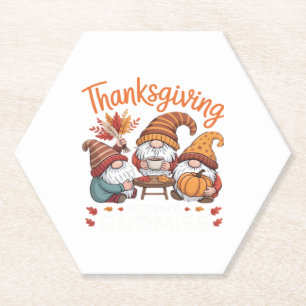 Erntedank-Gnom Herbst-Leopard Truthahn Wesentliche Untersetzer