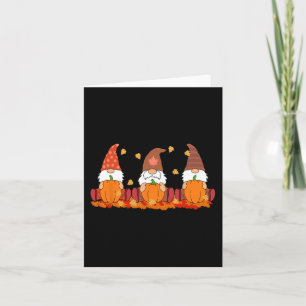Erntedank Gnomes Niedlich Pumpkin Herbstverwandel Karte